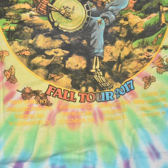 2017 Retro Tie Dye Dead and Company Fall Tour 2017 Hippie T-Shirt XL - Picture 6 of 8